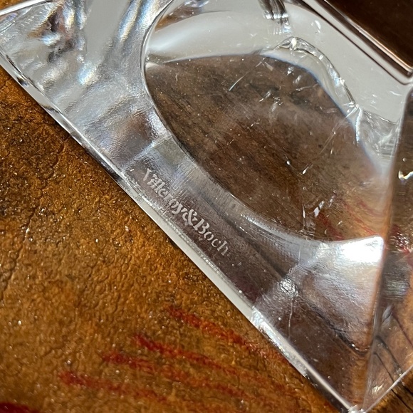 Villeroy & Bach Clear Glass Tapered Candle Holders - Picture 3 of 4